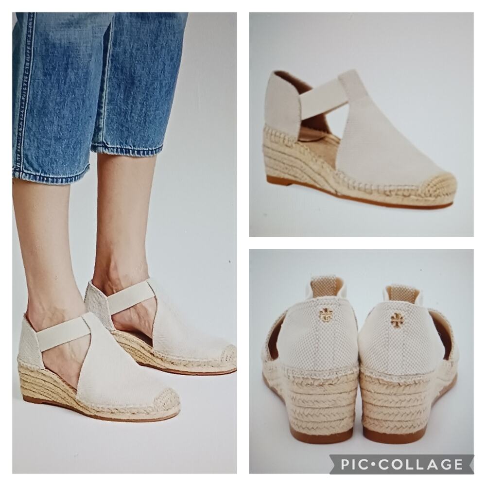 Tory Burch Catalina Espadrille Sandals GUC $235 size 10M  S2317